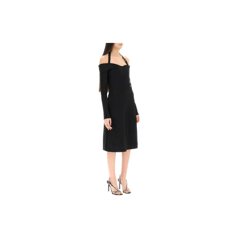 Ferragamo Off shoulder Midi Dress-3
