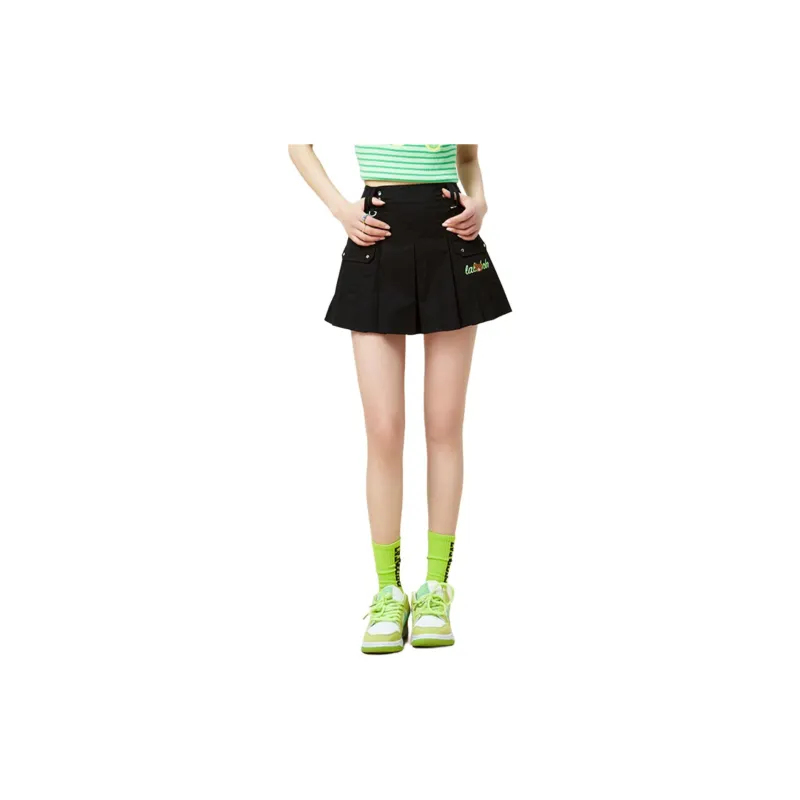 LALABOBO Casual Short Skirts Women's Black-5