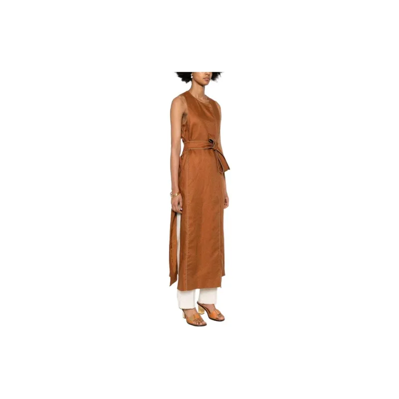 MaxMara Crewneck Belted Jacket-3