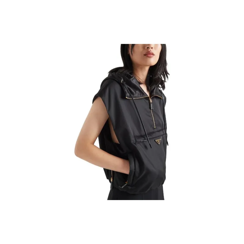 PRADA Half Zipped Drawstring Gilet-2