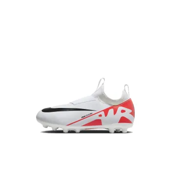 Nike Air Zoom Vapor 15 Cushioning, Wear Resistant Low Top Kids' Soccer Shoes White Red Kids'