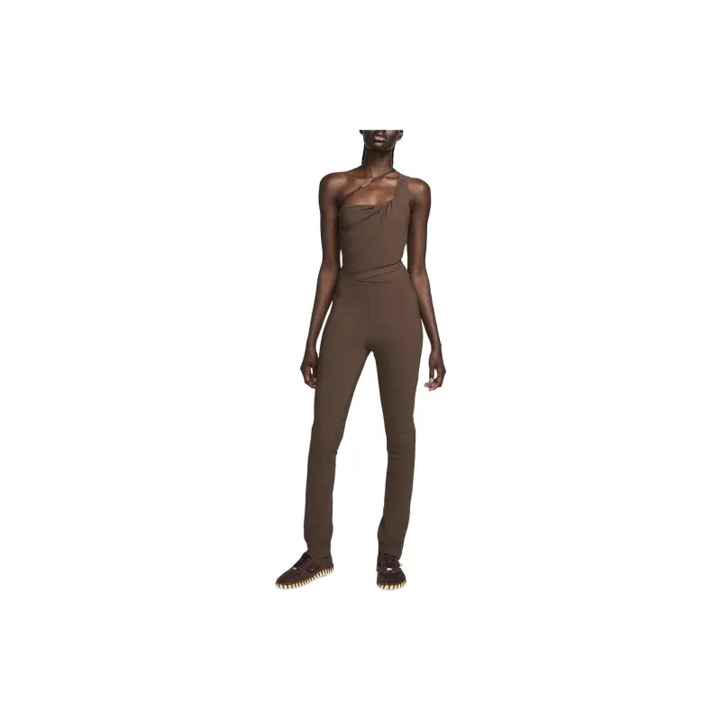 Nike x Jacquemus Collaboration SS24 Casual Pants Asia Version Women's Cocoa-2