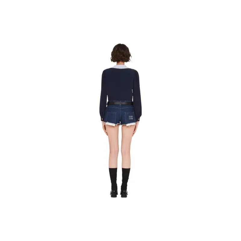 MIU MIU Shirts Women's Dark Blue-2