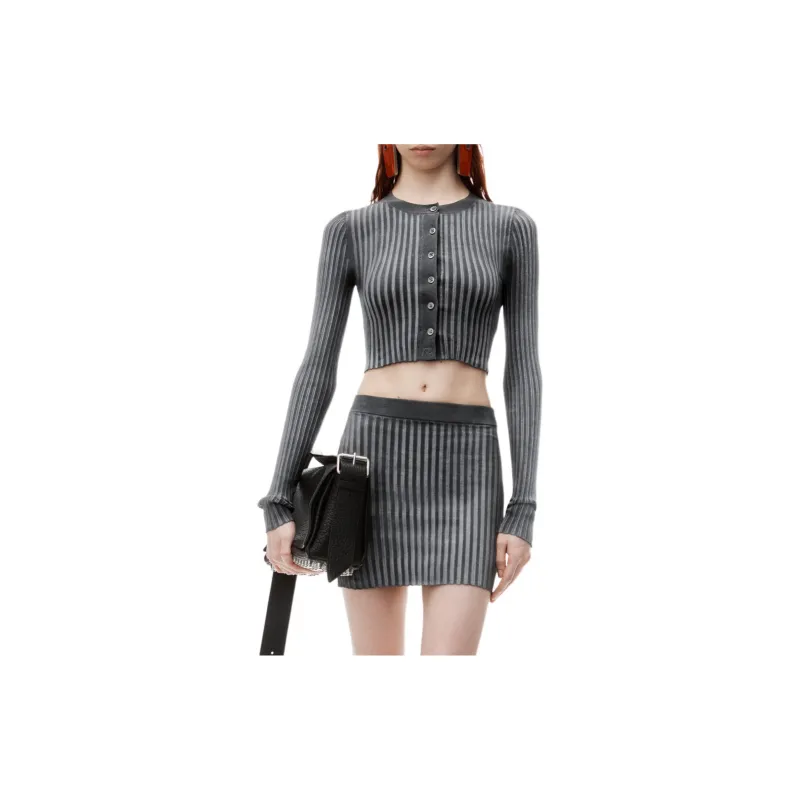 Alexander Wang Ribbed knit Mini skirt-3
