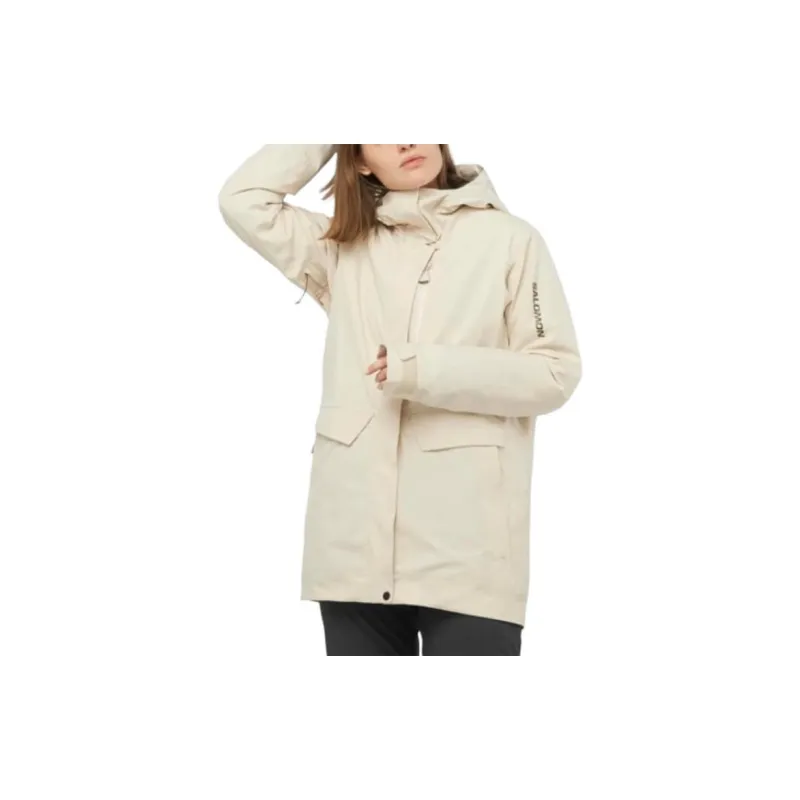 SALOMON Stance Cargo Jackets Coats Women's Beige-1