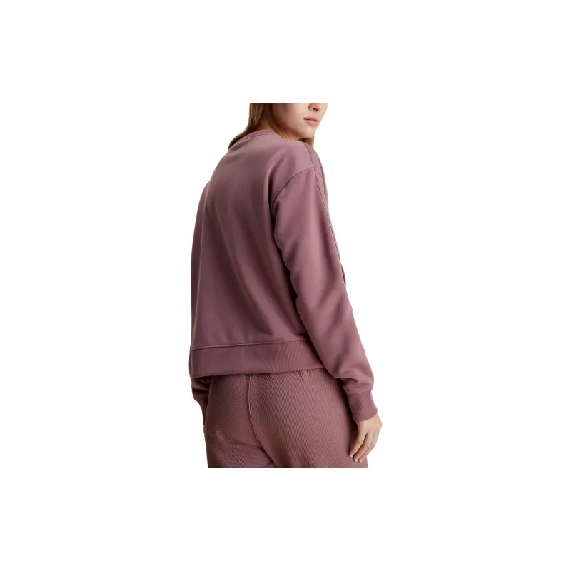 CALVIN KLEIN Sweatshirt Europe Version Women's Rose Purple-3