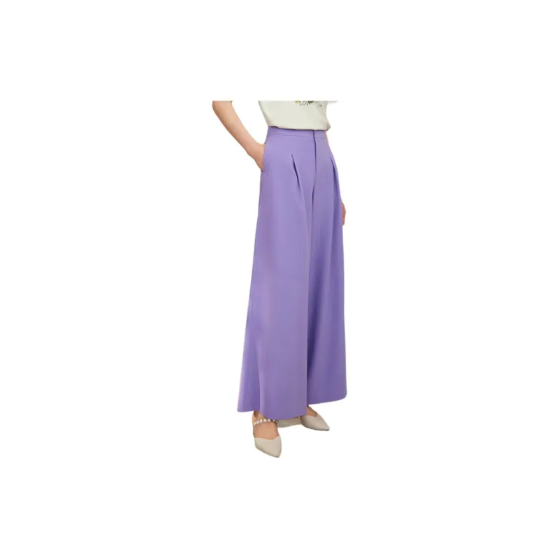 BBLLUUEE Casual Pants Women's Mist Purple-3