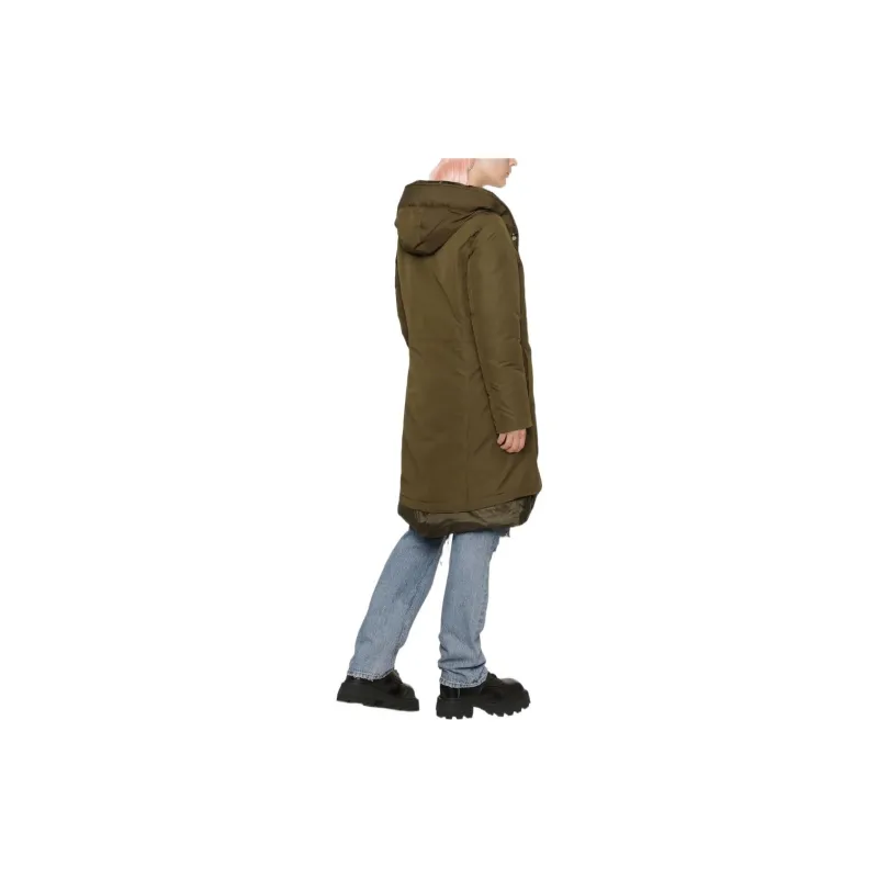 WOOLRICH Weoka Logo-Patch Down-Padded Parka-2