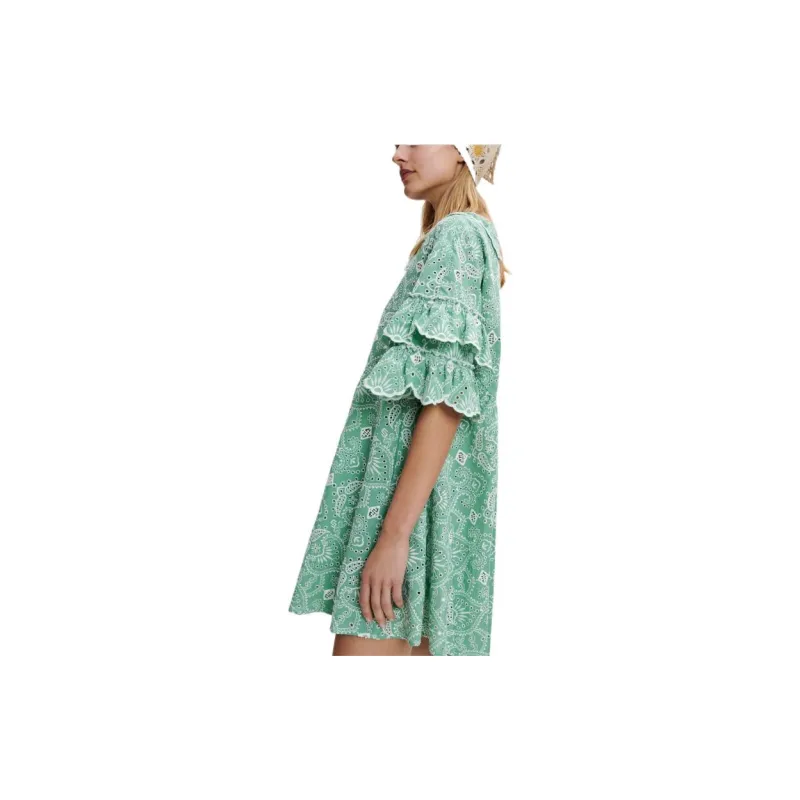 Maje Short Sleeved Dress Women's Light Green-3