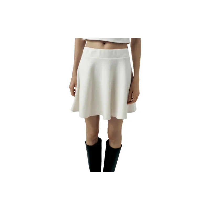 ZARA Casual Short Skirts Women's Soft Nude-2