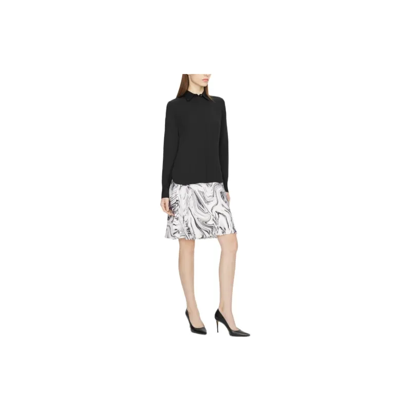 THEORY Casual Short Skirts Women's Mixed White-3