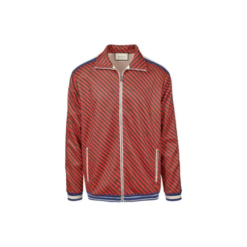 GUCCI Diagonal Stripe Track Jacket 