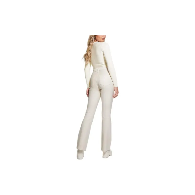 GUESS Sexy Flare Jeans Jeans Women's White-2