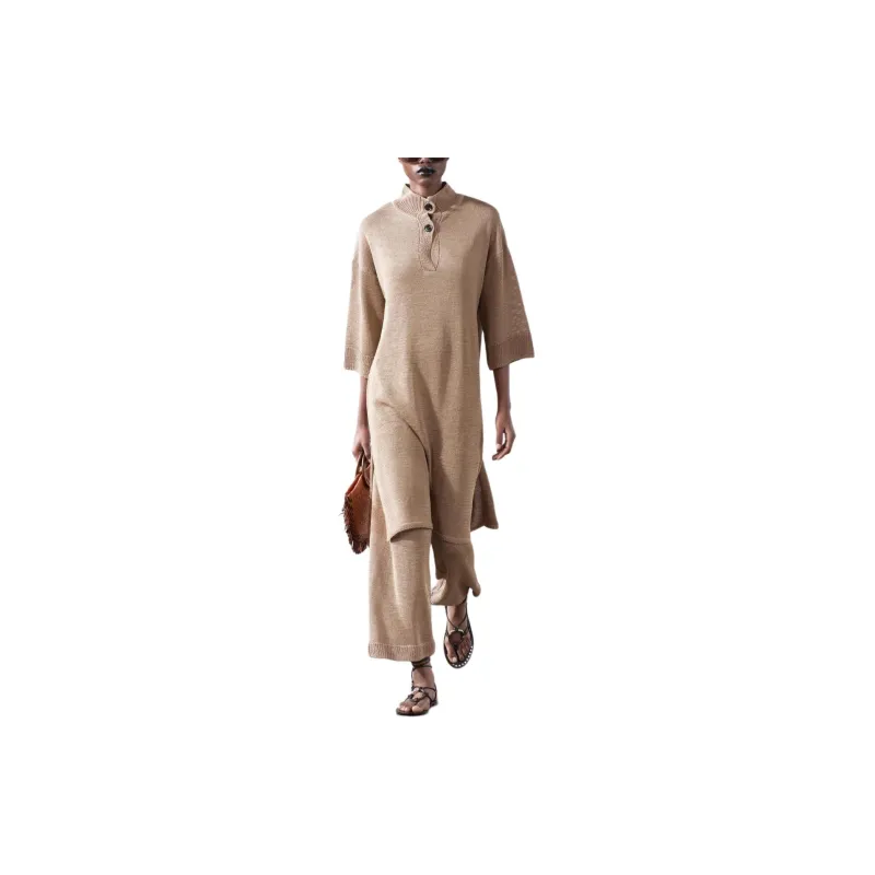 ZARA Casual Pants Women's Tan-1