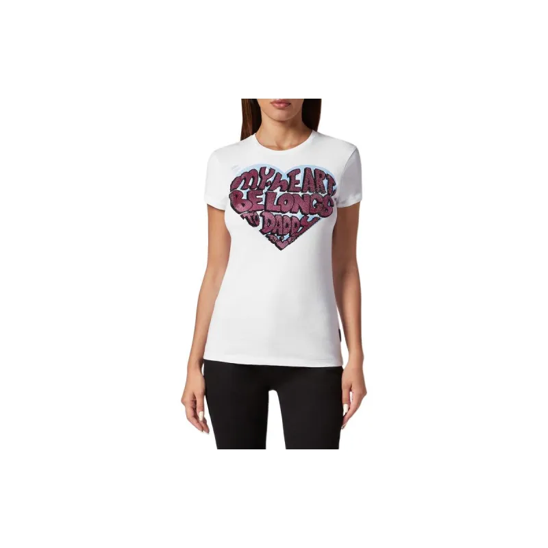 PHILIPP PLEIN Sexy Pure Crystals embellished T shirt-1