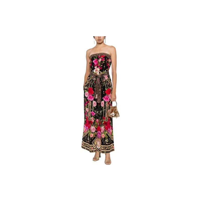 Camilla Embellished Floral Silk Jumpsuit-5