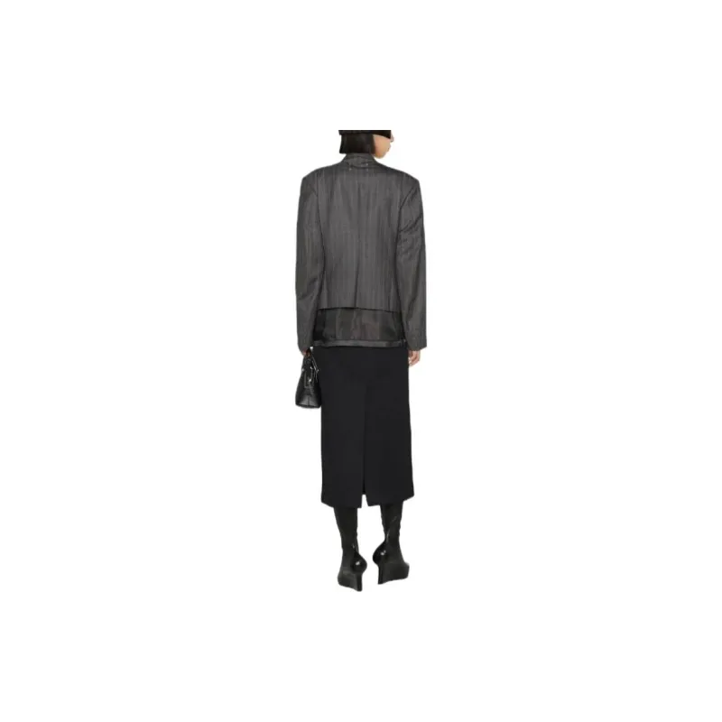 Maison Margiela Spliced Pinstripe Blazer-3