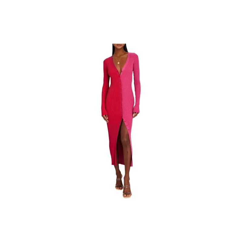 Staud Long-Sleeved Dresses Women's Multicolor-1