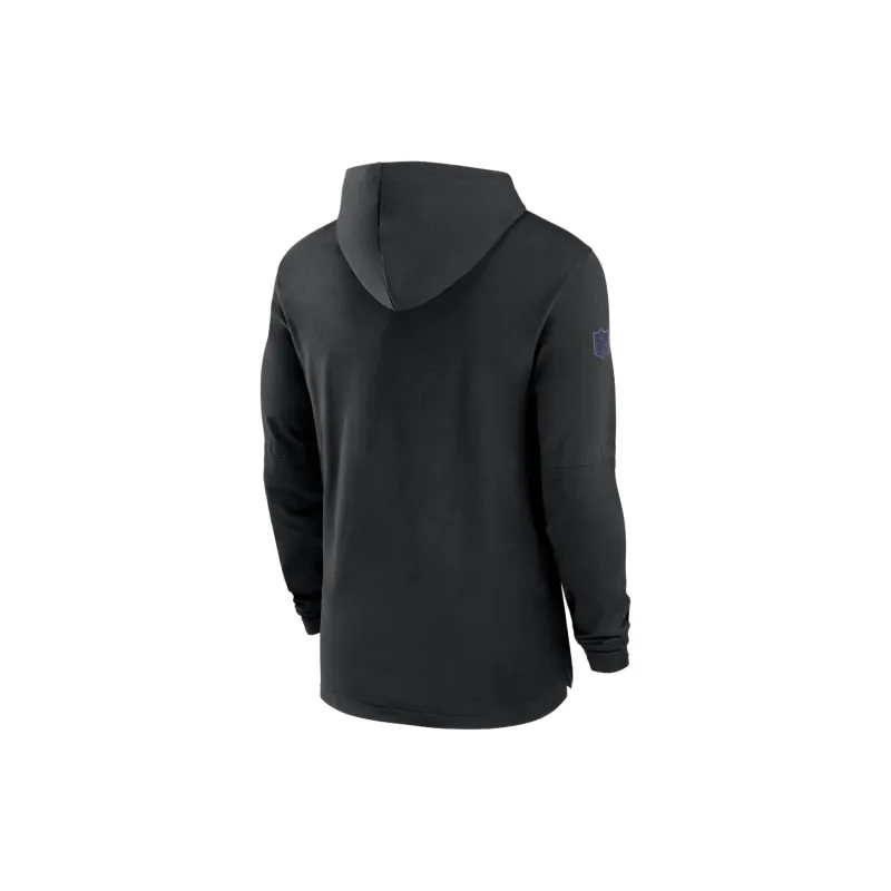 Nike Baltimore Ravens Sideline Men's Nike Dri-FIT Nfl Long-Sleeve Hooded Top-1
