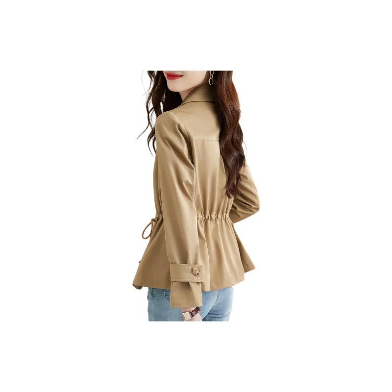 XWI Trench Coats Women's Khaki-2