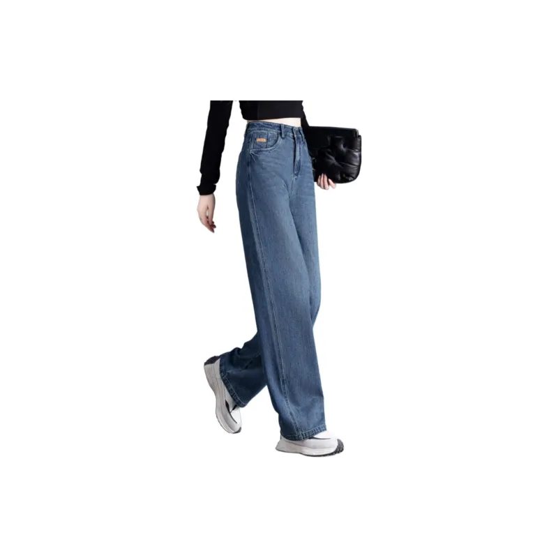 You Cow Me Pants Jeans Women's Vintage Blue-2