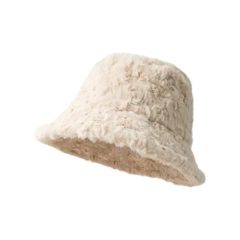 DAISY BEAUTY Cotton Wool Lint Bucket Hats Unisex