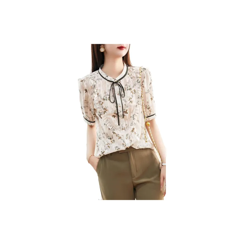 【dme】 Shirt Women's Cinnamon Color-1