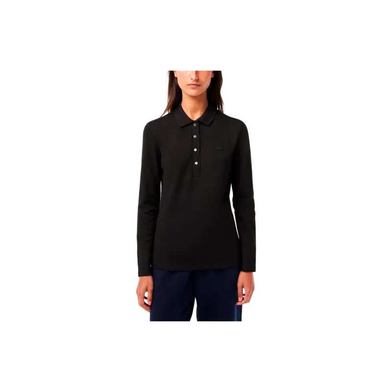 LACOSTE Stretch-cotton Polo Top-3