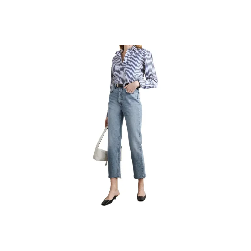 TOTEME Cropped Straight leg Jeans-1