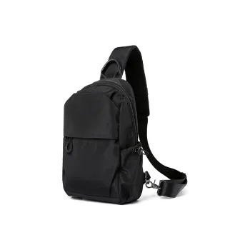 MOYYI Oxford Sling Bag Medium Size Men's Black
