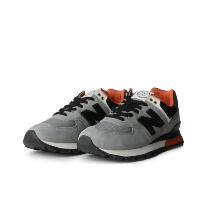 New Balance 574 Grey Black Orange-2
