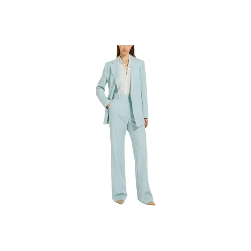MaxMara Business Suits Coats Women's Aqua Blue-1