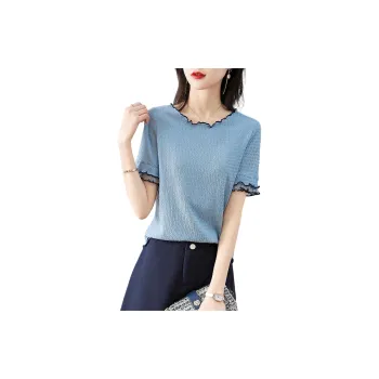 XWI T Shirts Women's Mist Blue