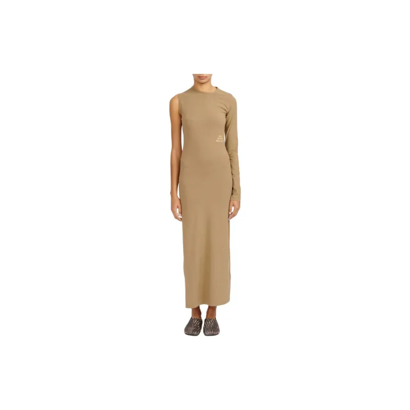 MM6 Maison Margiela FW24 Long Sleeved Dresses Women's Beige-2