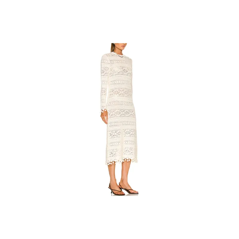 Zimmermann Long-Sleeved Dresses Women's White-3