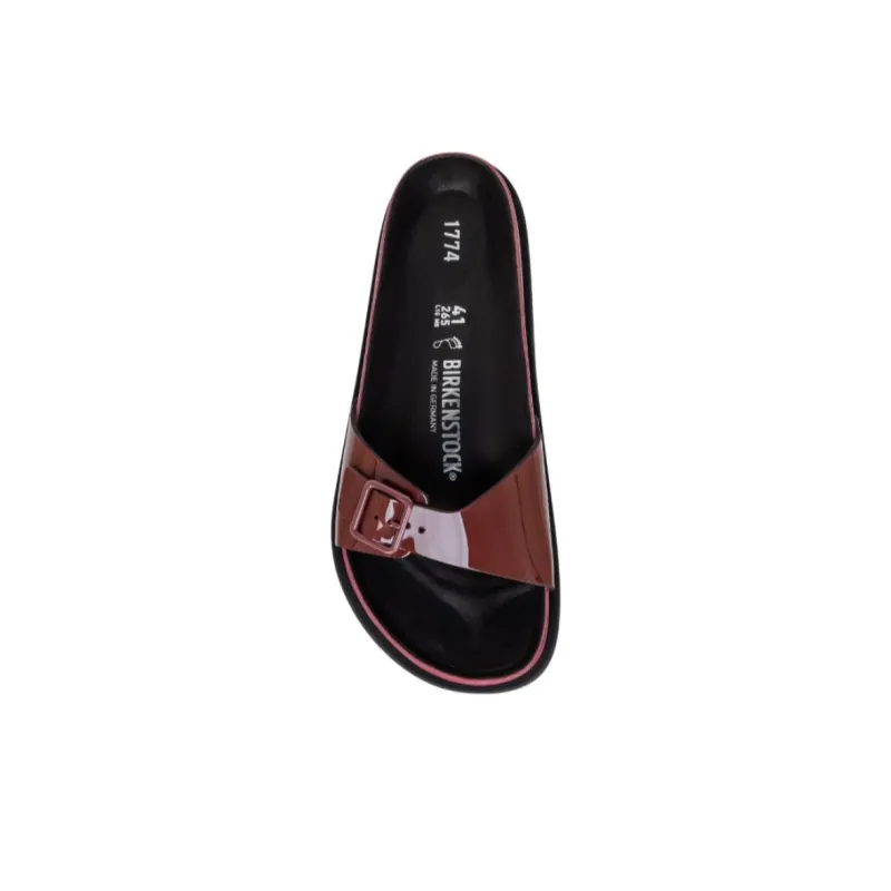 Birkenstock Slide Slippers Women's Burgundy-3