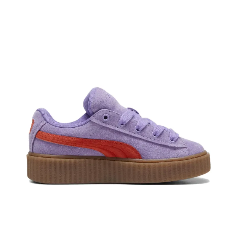 FENTY x PUMA Rihanna Fenty Creeper Phatty Abrasion Resistant Low Top Kids' Skateboarding Shoes Fuchsia Teenagers-1