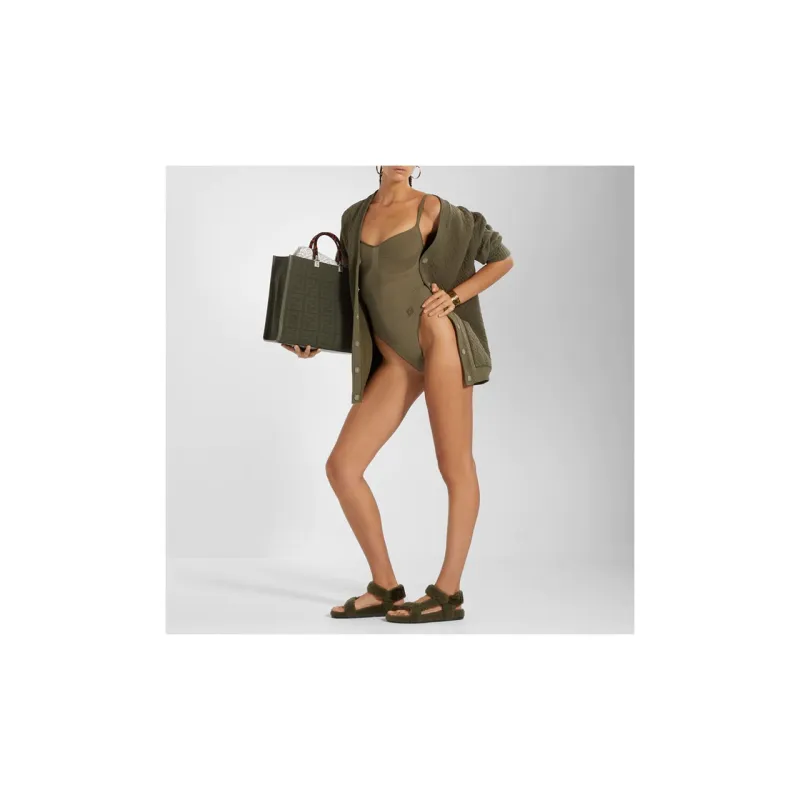 Skims X FENDI X Skims Collaboration Bodysuits Women's Green-2