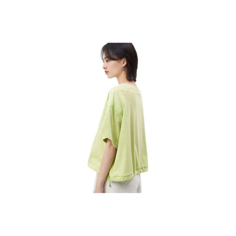 Broadcast T Shirt Women's Grass Medicine Green-3