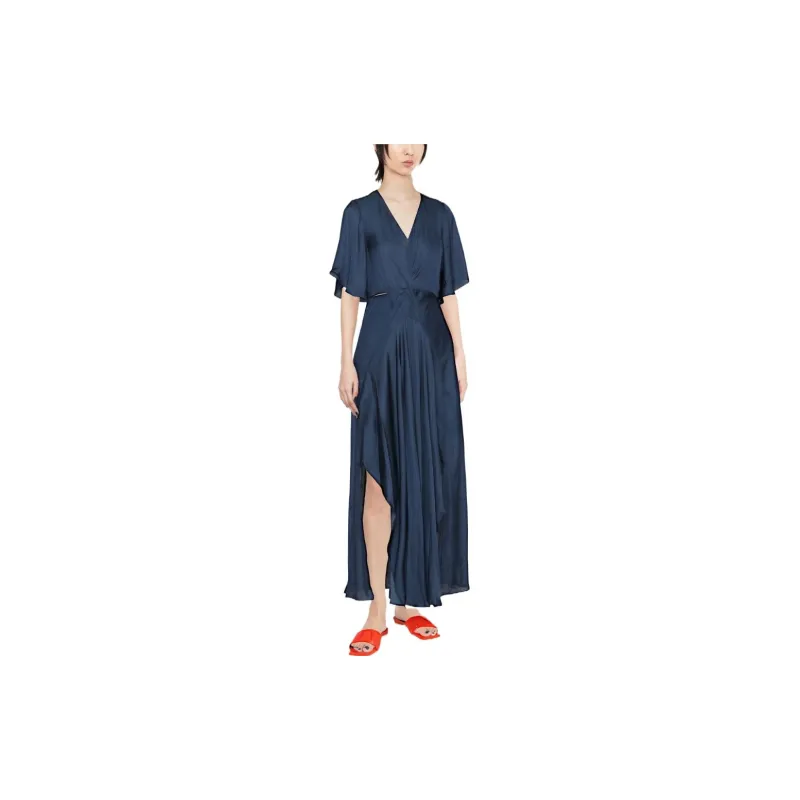 Maje Short Sleeved Dresses Women's Navy-1