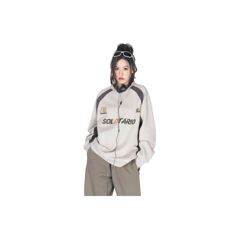 SOLOTARIO Sweatshirt Women's Gray-1