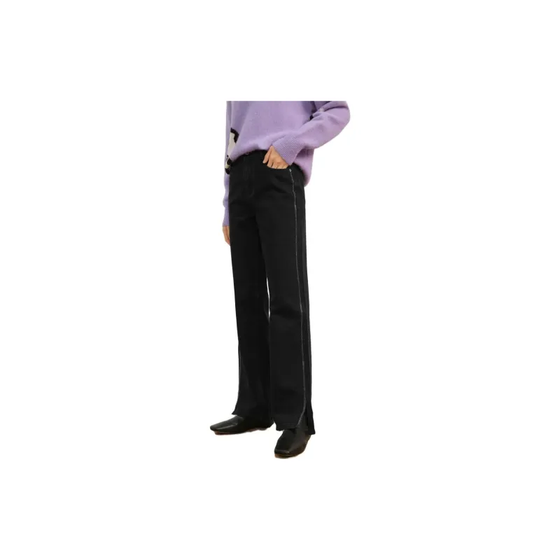 JZ. ANNAKRO Jeans Women's Plain Black-2