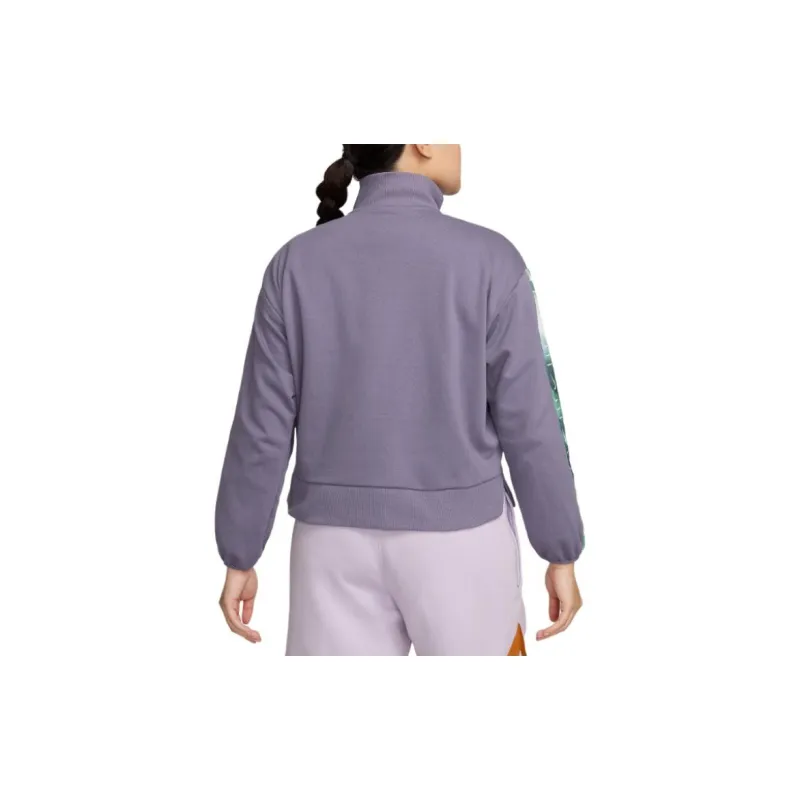 Nike Swoosh Fly Women's Dri FIT Oversized 1/4 Zip French Terry Basketball Top-2
