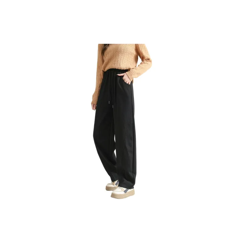Ya Sheep People Casual Pants Women's Black-2