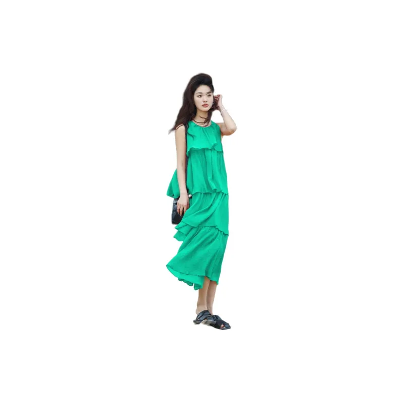 【dme】 SS24 Sleeveless Dress Women's Mint Green-1