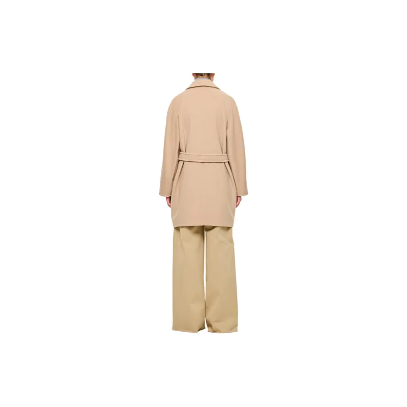MaxMara Tied Waist Buttoned Coat-2