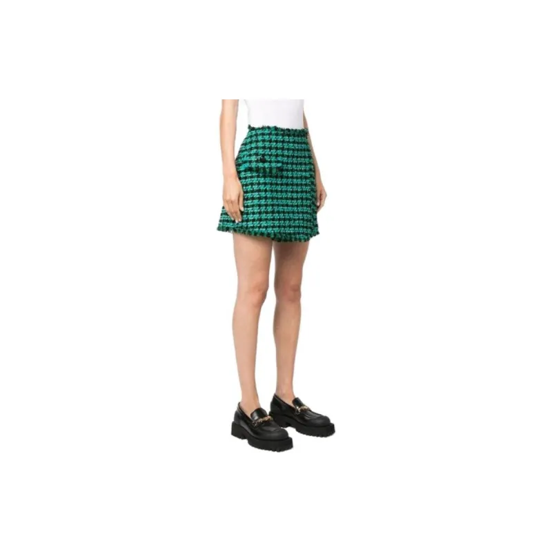 MSGM Tweed Frayed Edge Shorts-2
