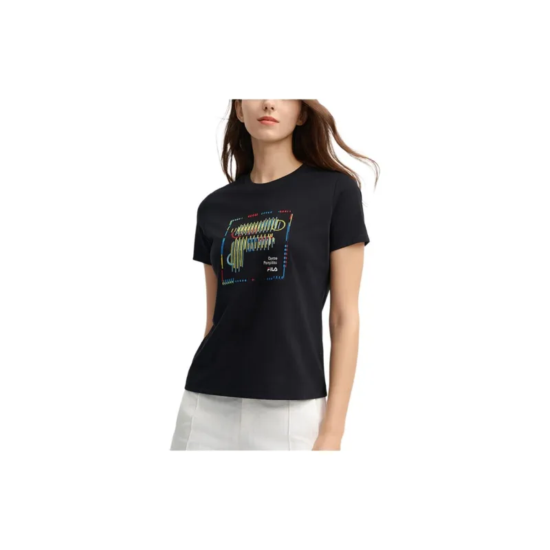 FILA Heritage T-Shirt Women's Jet Black-4
