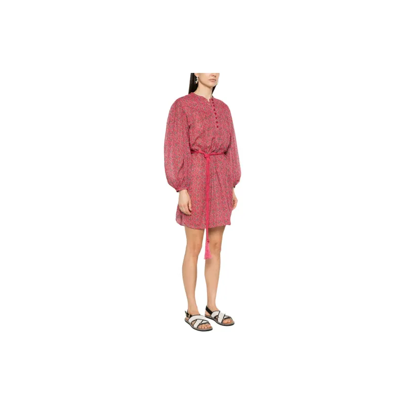 ISABEL MARANT ETOILE Kildi Floral Printed Tied Waist Dress-2