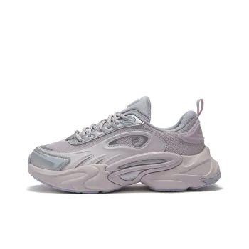 FILA FUSION FORCE Gravity Shoes Height Increasing Slip Resistant Low Top Casual Shoes Women's Purple Gray